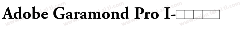 Adobe Garamond Pro I字体转换